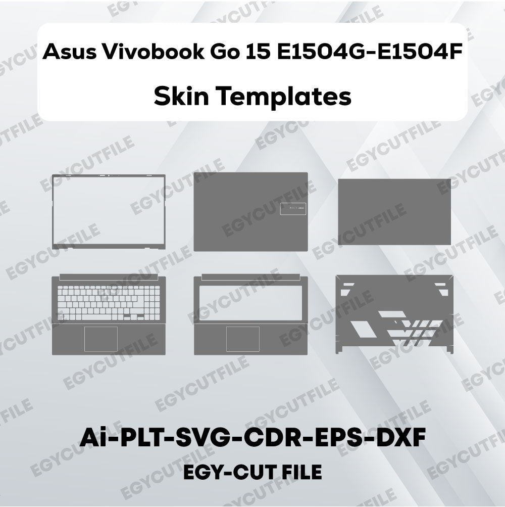 Asus Vivobook Go 15 E1504G-E1504F Vector Skin Cut Files