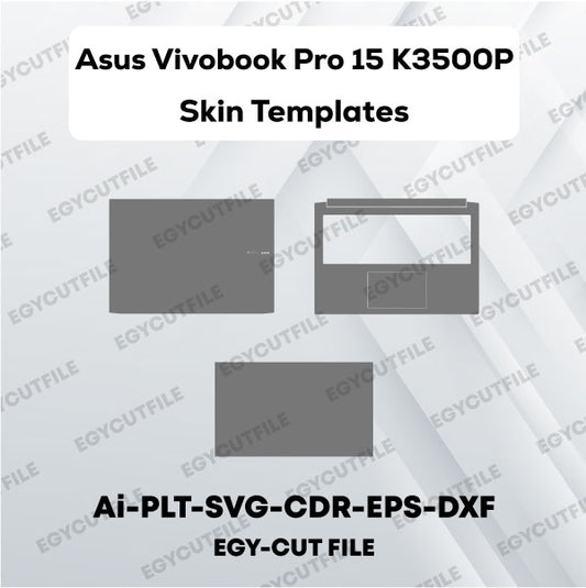 Asus Vivobook Pro 15 K3500P Vector Skin Cut Files