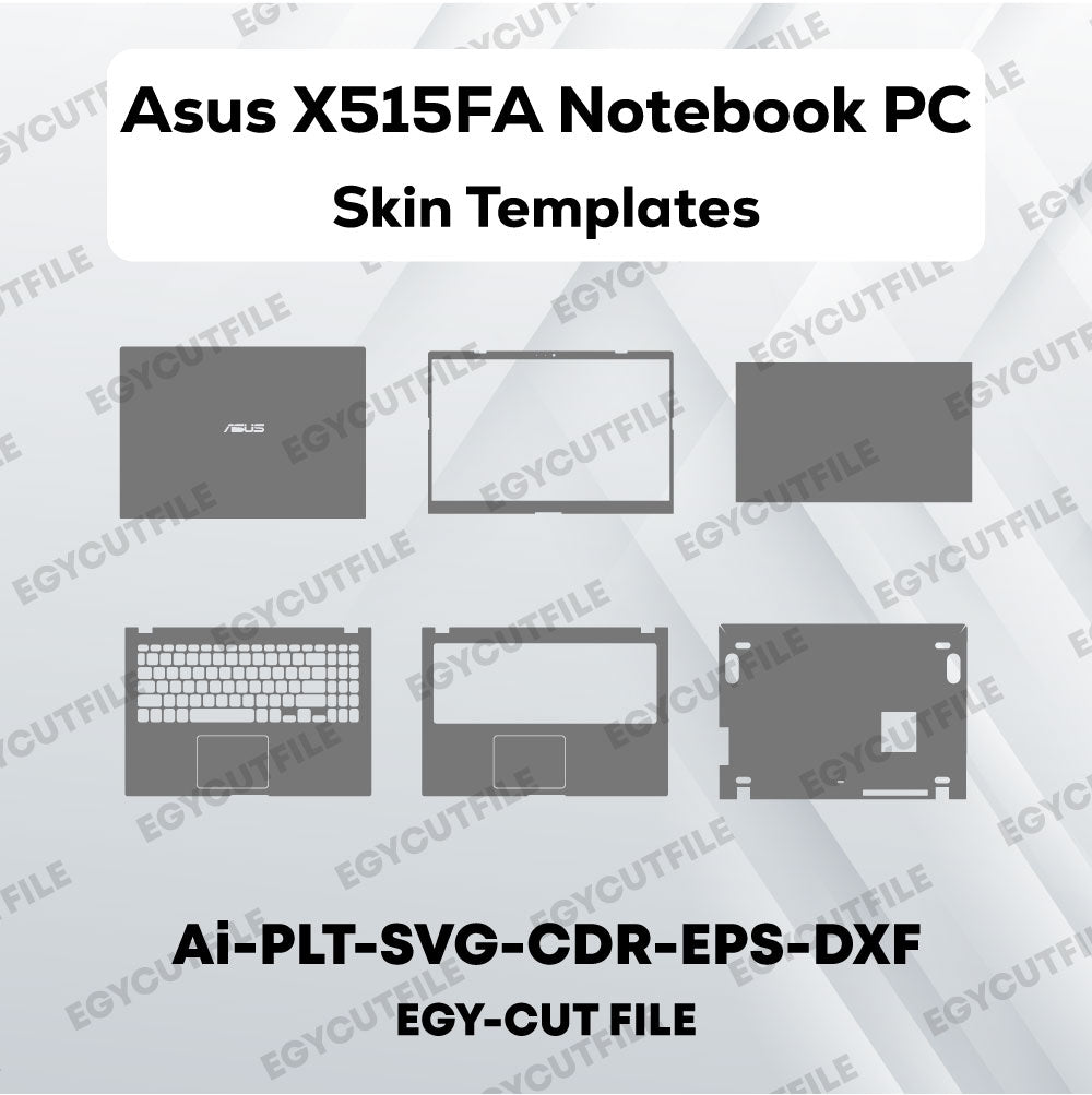 Asus X515FA Notebook PC Vector Skin Cut Files