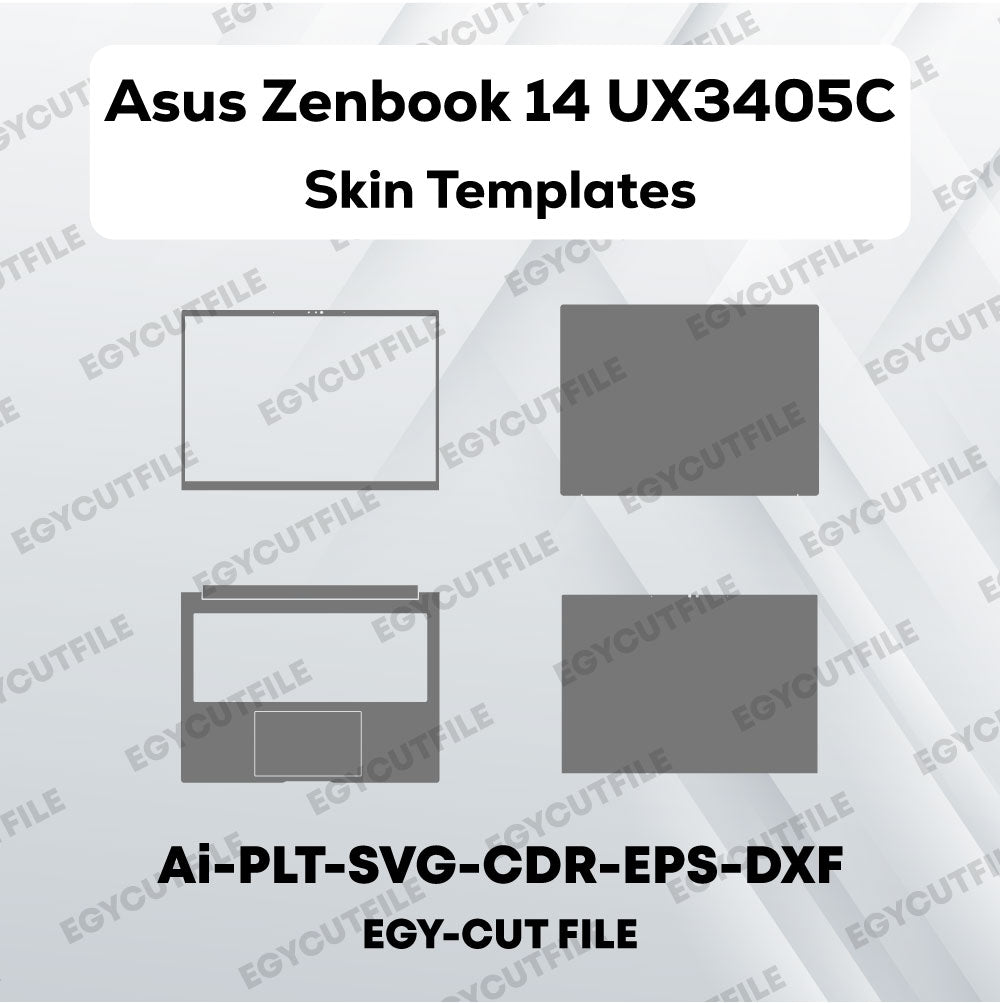 Asus Zenbook 14 UX3405C Vector Skin Cut Files