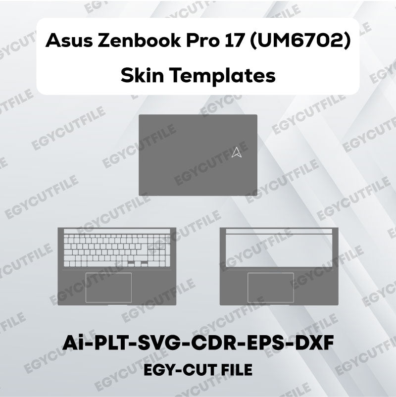 Asus Zenbook Pro 17 (UM6702) Vector Skin Cut Files