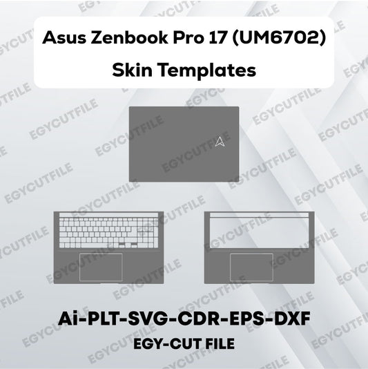 Asus Zenbook Pro 17 (UM6702) Vector Skin Cut Files