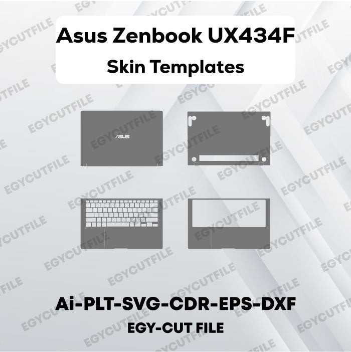 Asus Zenbook UX434F Vector Skin Cut Files