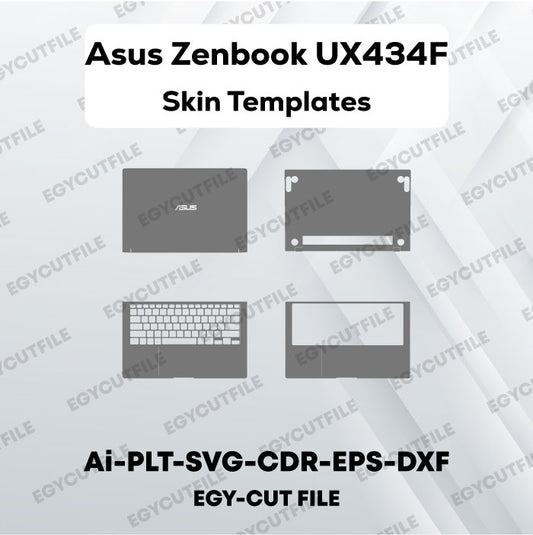 Asus Zenbook UX434F Vector Skin Cut Files