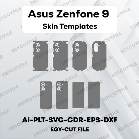 Asus Zenfone 9 Vector Skin Cut Files