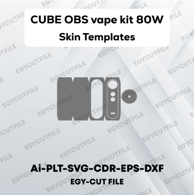 CUBE OBS Vape kit 80W Vector Skin Cut Files