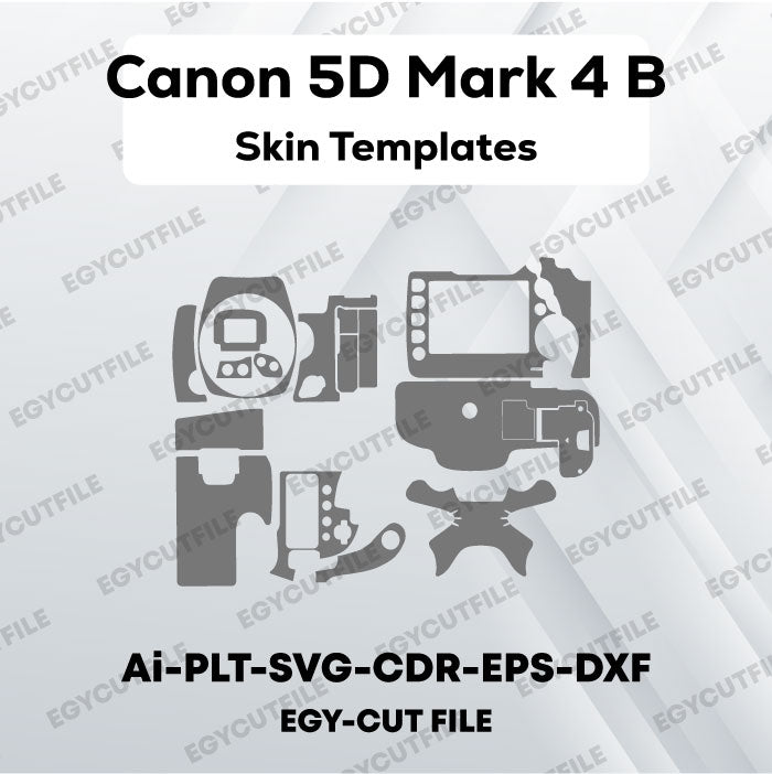 Canon 5D Mark 4 Vector Skin Cut Files