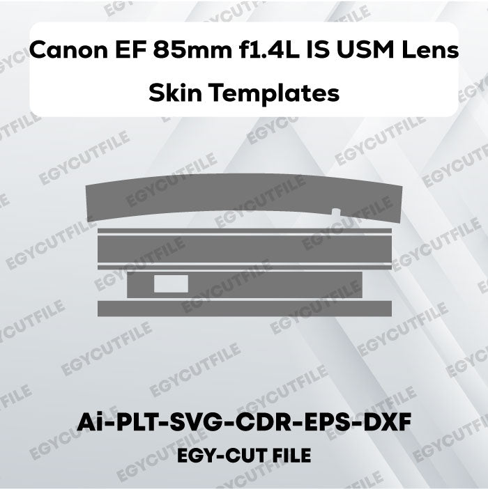 Canon EF 85mm f1.4L IS USM Lens Vector Skin Cut Files