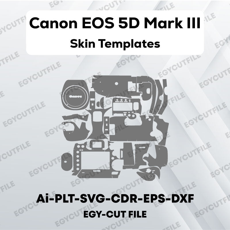 Canon EOS 5D Mark III Vector Skin Cut Files