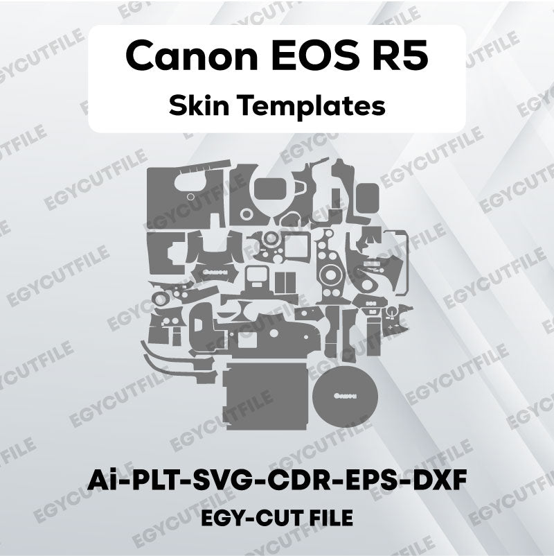 Canon EOS R5 Vector Skin Cut Files – EGY CUTFILE