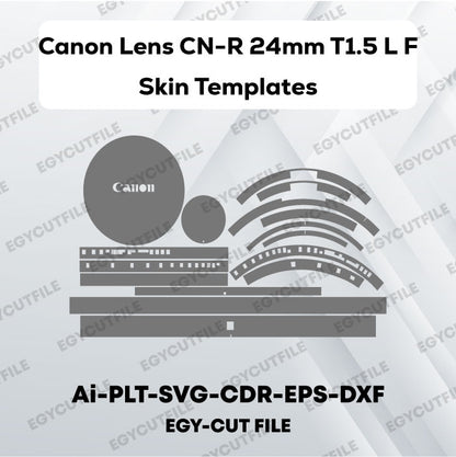 Canon CN-E Cinema Prime Six Lens System Kit Vector Skin Cut Files