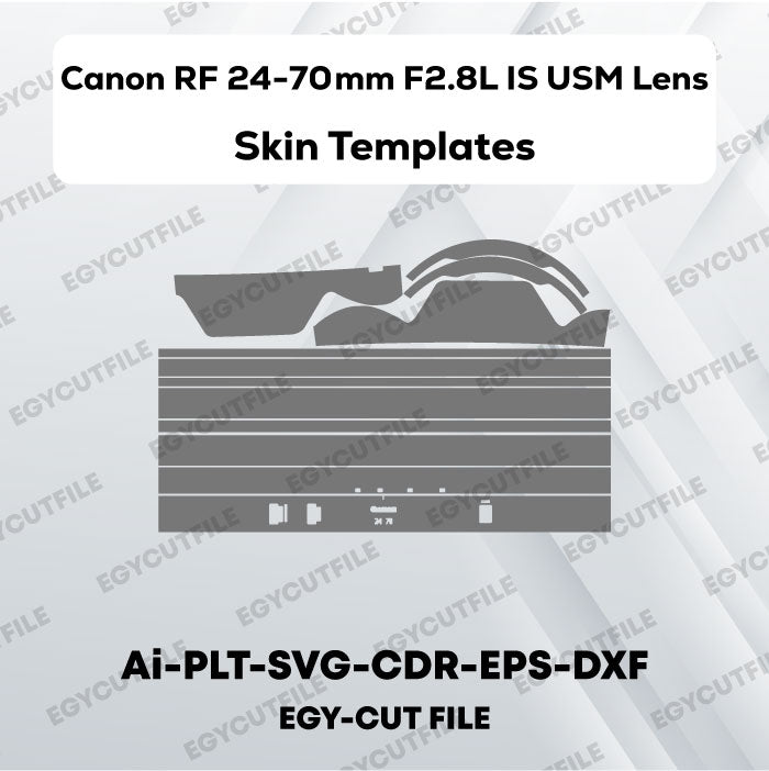 Canon RF 24-70mm F2.8L IS USM Lens Vector Skin Cut Files