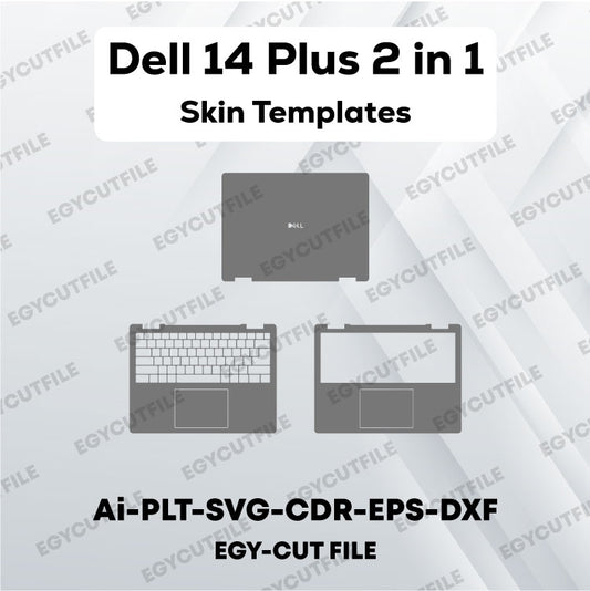 Dell 14 Plus 2-in-1 Vector Skin Cut Files