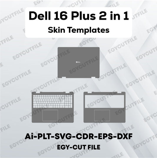 Dell 16 Plus 2-in-1 Vector Skin Cut Files
