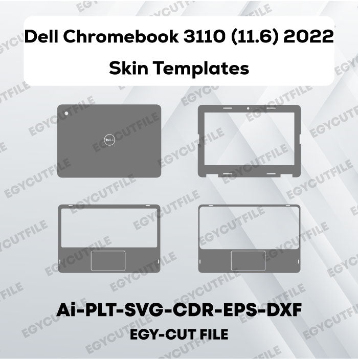 Dell Chromebook 3110 (11.6) 2022 Vector Skin Cut Files