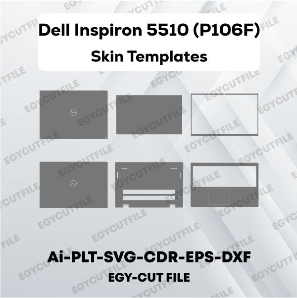 Dell Inspiron 5510, 5515, 5518 (P106F) Vector Skin Cut Files