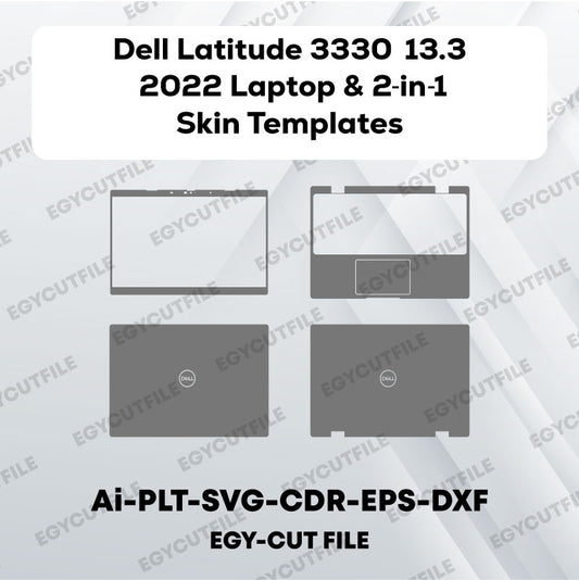 Dell Latitude 3330 13.3 Laptop & 2-in-1 2022 Vector Skin Cut Files