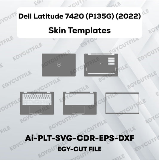 Dell Latitude 7420 (P135G) (2022) Vector Skin Cut Files