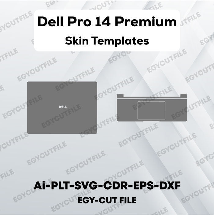 Dell Pro 14 Premium Vector Skin Cut Files