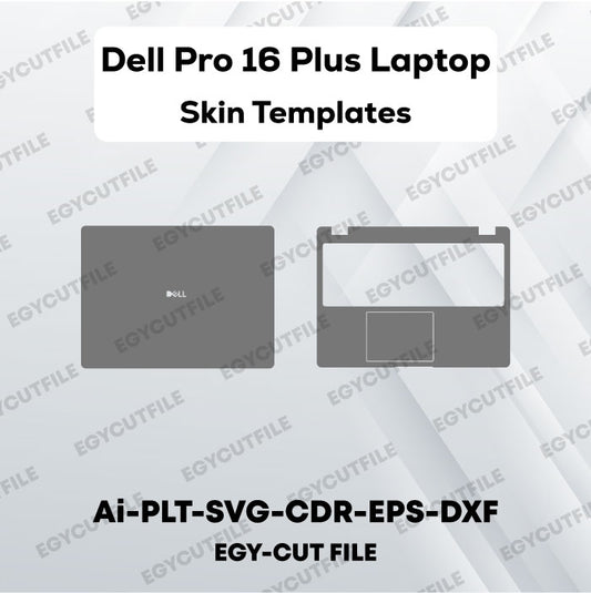 Dell Pro 16 Plus Laptop Vector Skin Cut Files