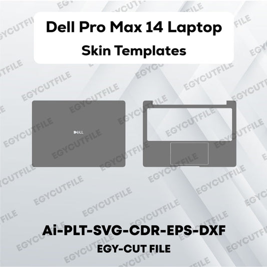 Dell Pro Max 14 Laptop Vector Skin Cut Files