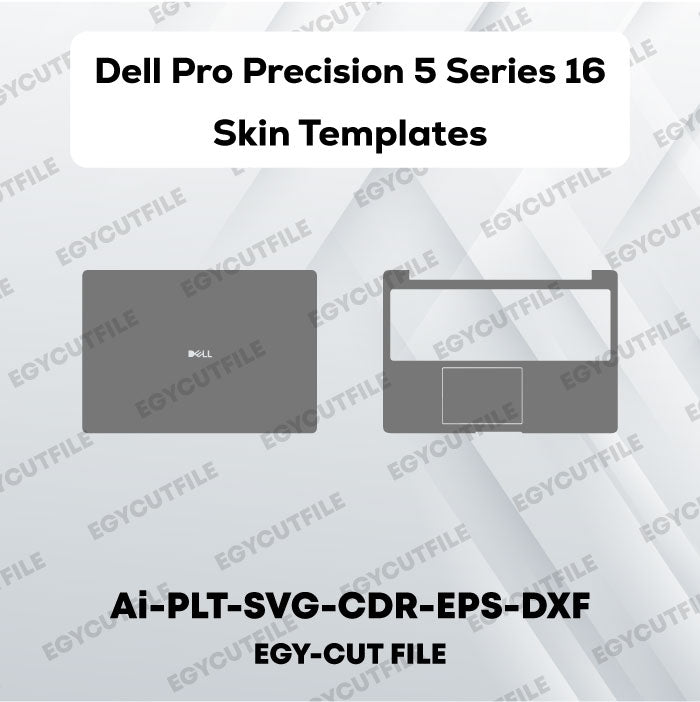 Dell Pro Precision 5 Series 16 Vector Skin Cut Files