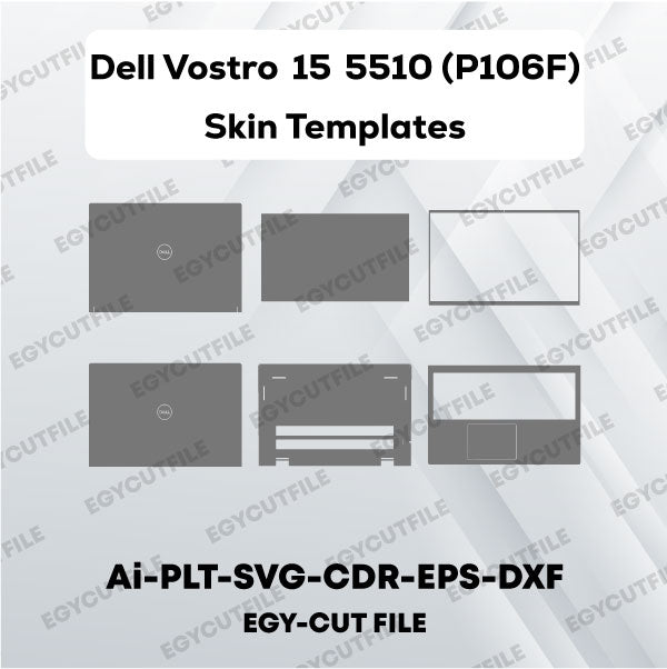 Dell Vostro 15 5510, 5515, 7510 (P106F) Vector Skin Cut Files