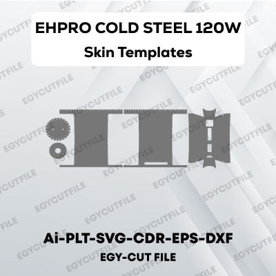 EHPRO COLD STEEL 100 TC BOX MOD 120W Vector Skin Cut Files