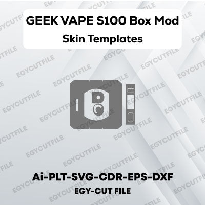 GEEK VAPE S100 Box Mod Vector Skin Cut Files