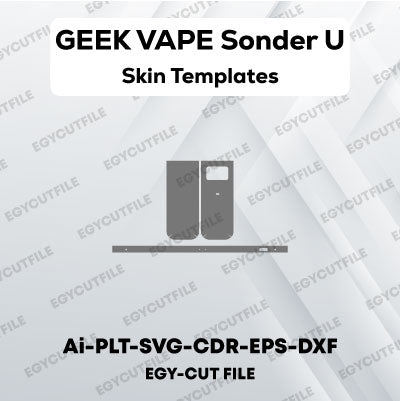 GEEK VAPE Sonder U Vector Skin Cut Files