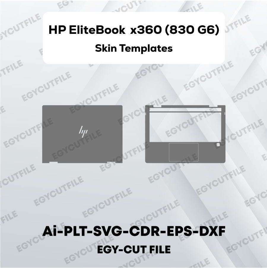 HP EliteBook x360 830 G6 Vector Skin Cut Files