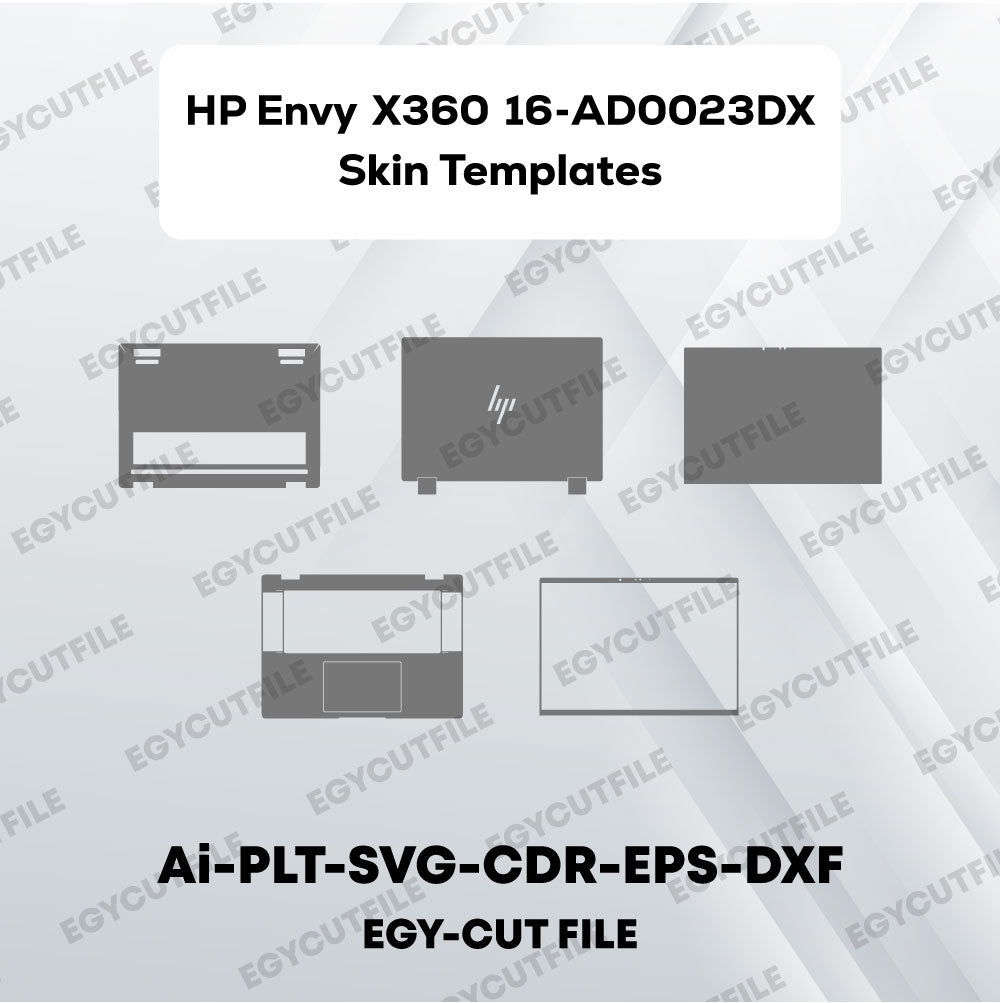 HP Envy X360 2-in-1 16-AD0023DX Vector Skin Cut Files