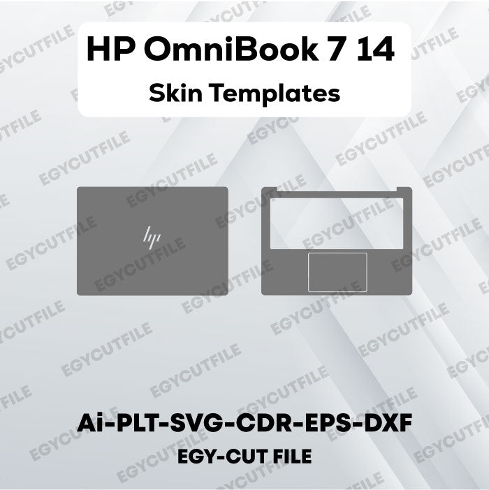 HP OmniBook 7 14 Vector Skin Cut Files