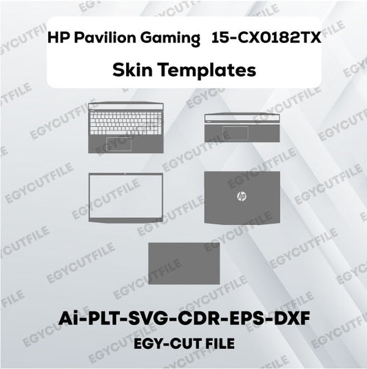 HP Pavilion Gaming 15-CX0182TX,CB008NE Vector Skin Cut Files