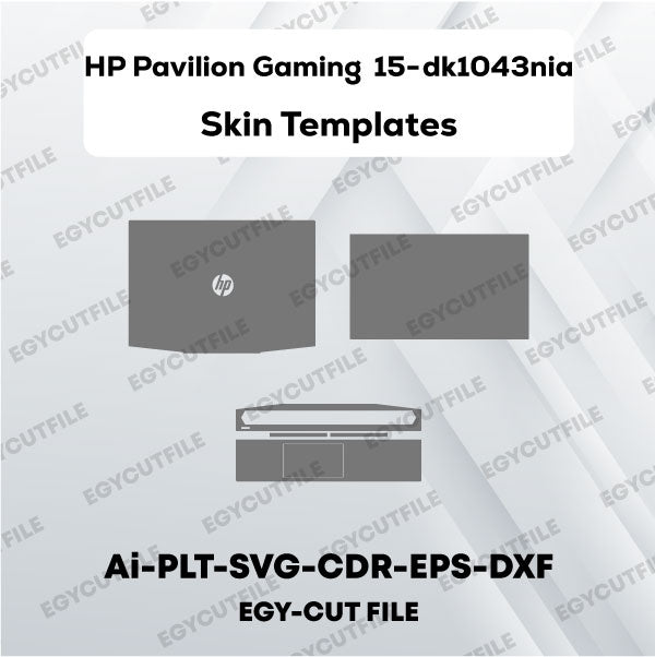 HP Pavilion Gaming 15-DK1043NIA Vector Skin Cut Files