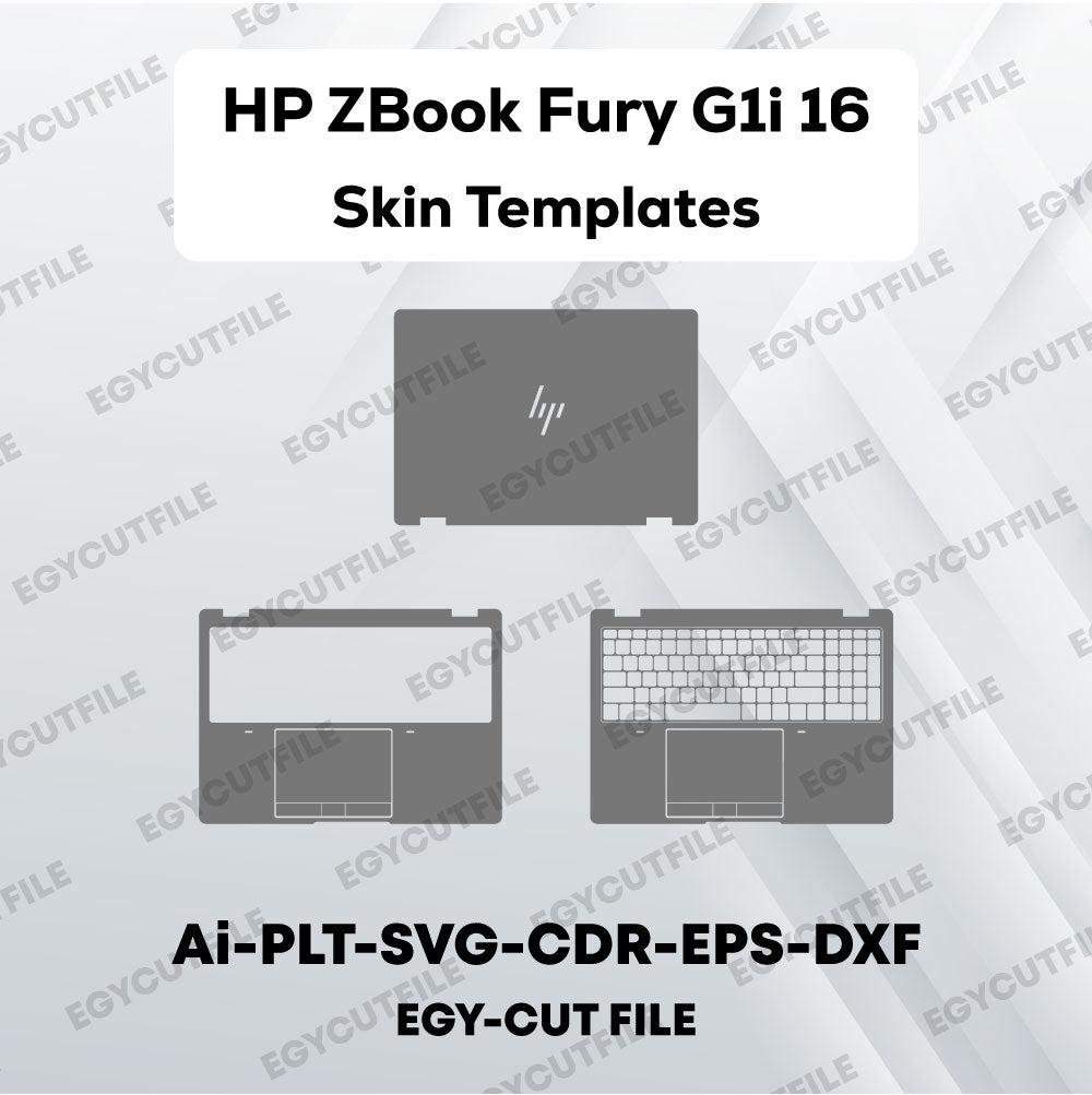 HP ZBook Fury G1i 16 Vector Skin Cut Files