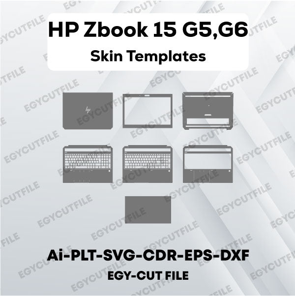 HP Zbook 15 G5,G6 Vector Skin Cut Files