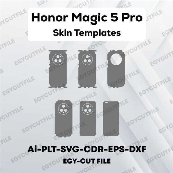 Honor Magic 5 Pro Vector Skin Cut Files