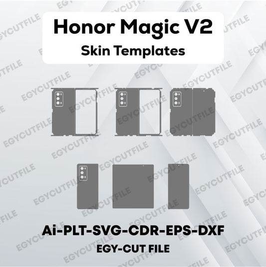 Honor Magic V2 Vector Skin Cut Files