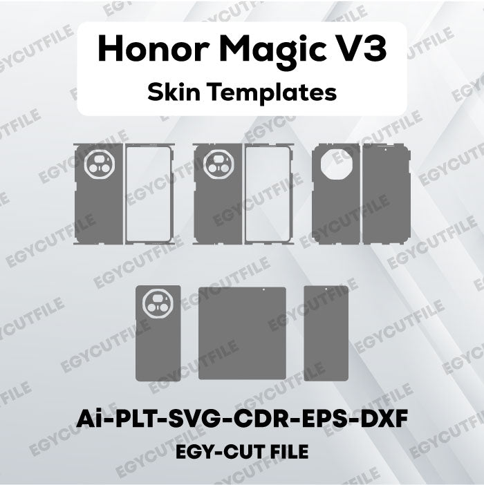 Honor Magic V3 Vector Skin Cut Files