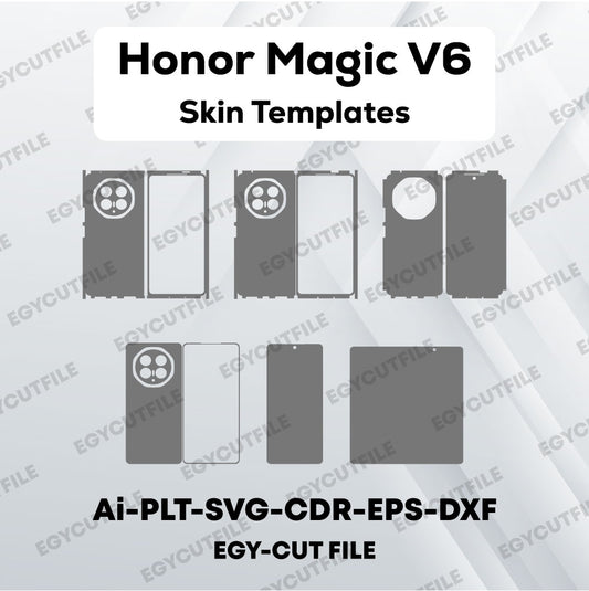 Honor Magic V6 Vector Skin Cut Files