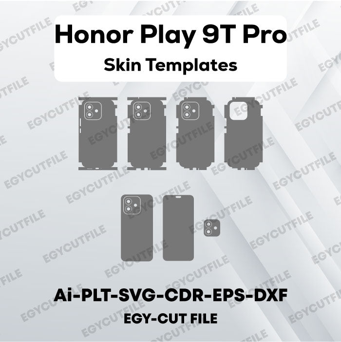 Honor Play 9T Pro Vector Skin Cut Files