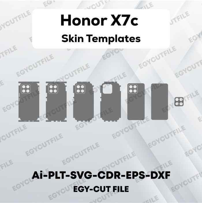 Honor X7c 5G-4G Vector Skin Cut Files