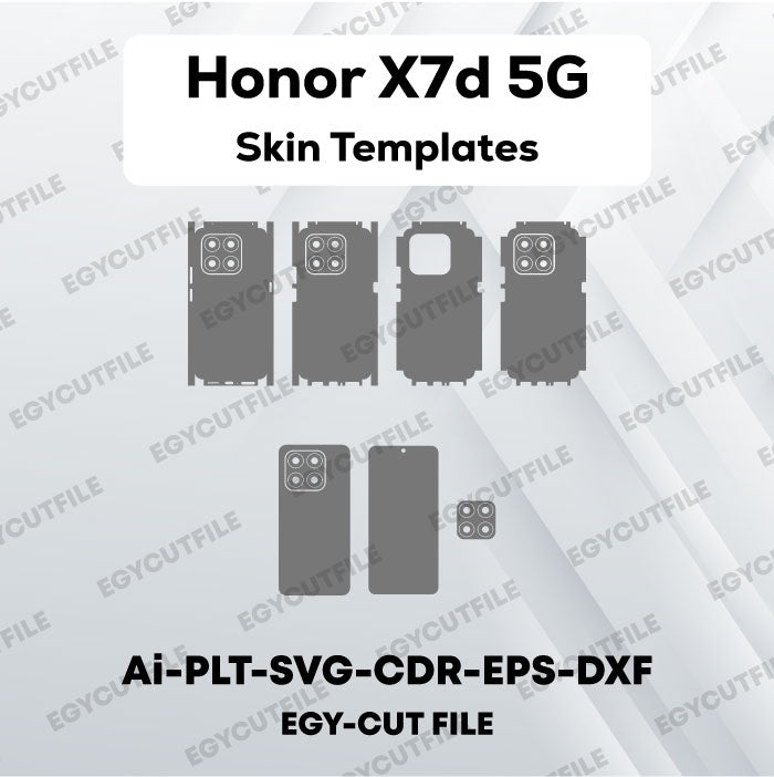 Honor X7d 5G Vector Skin Cut Files