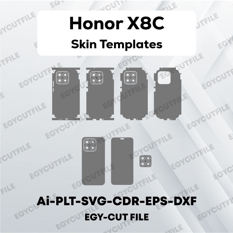 Honor X8C Vector Skin Cut Files