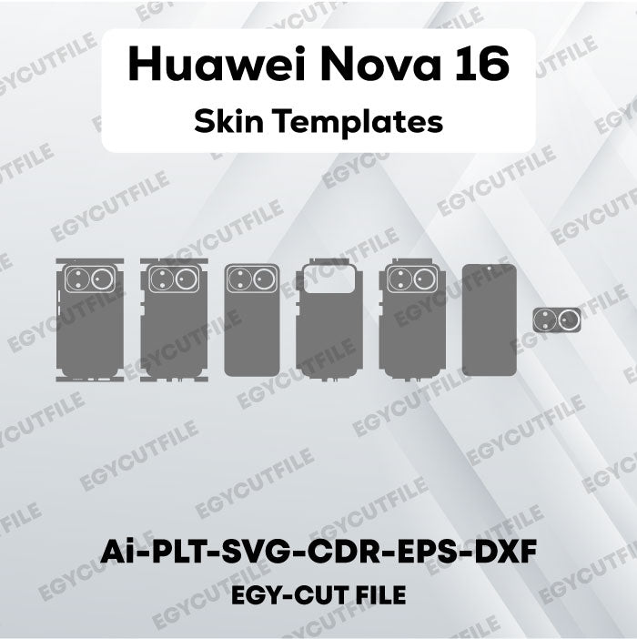 Huawei Nova 16 Vector Skin Cut Files