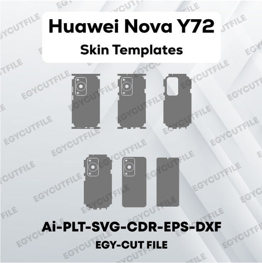 Huawei Nova Y72 Vector Skin Cut Files