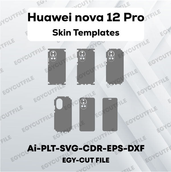 Huawei Nova 12 Pro Vector Skin Cut Files