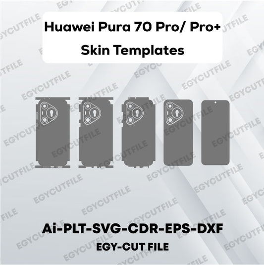 Huawei Pura 70 Pro-Pura 70 Pro+ Vector Skin Cut FIles