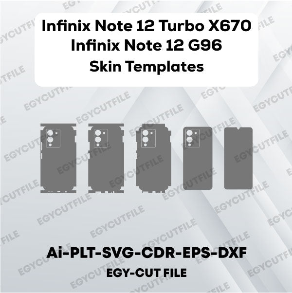 INFINIX Note 12 Turbo X670, Note 12 G96 Vector Skin Cut Files